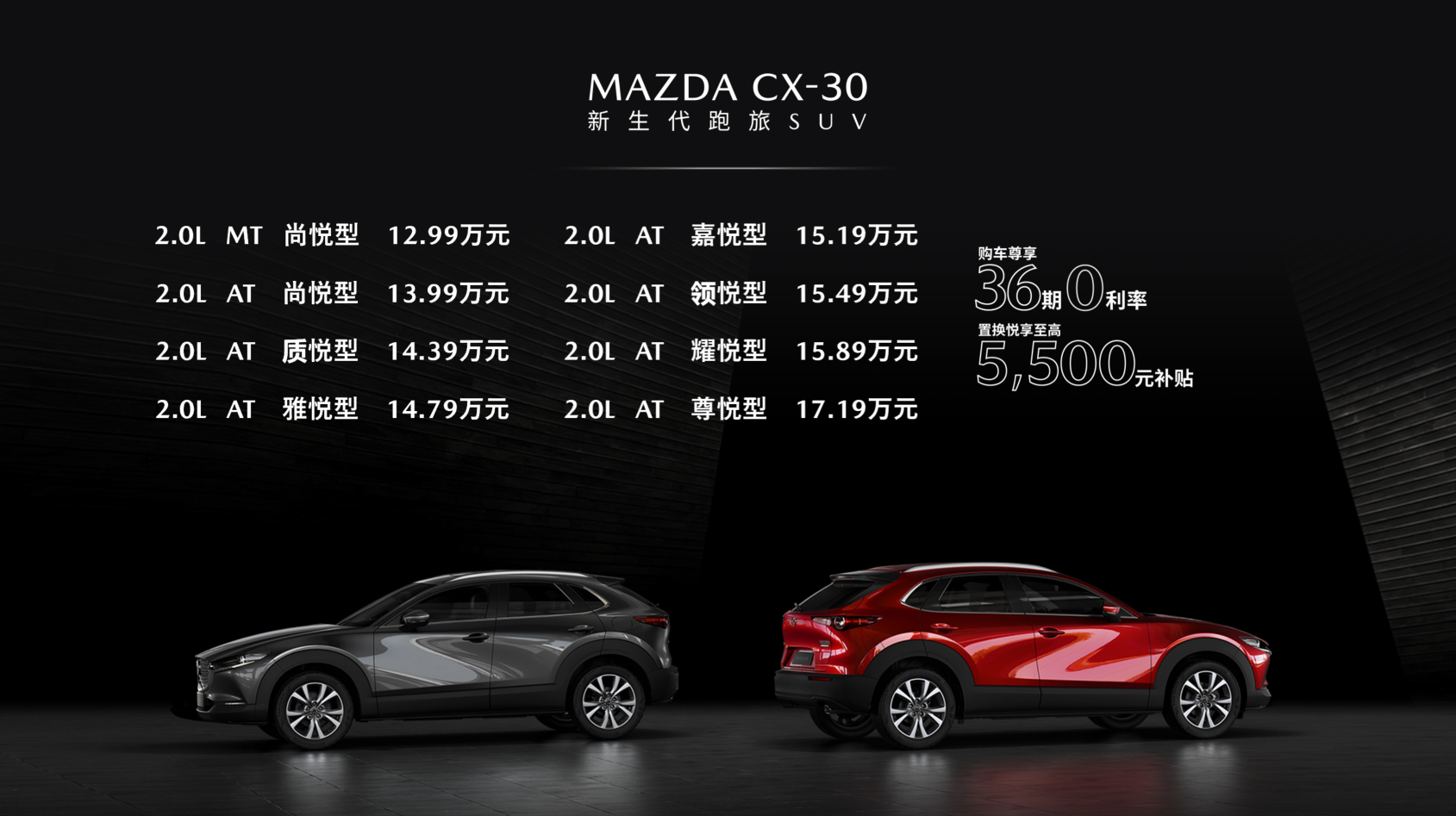 售价12.99万-17.19万，新生代跑旅SUV MAZDA CX-30上市(图2)